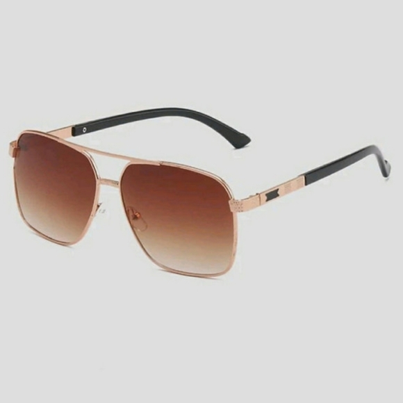 BRONZED METAL FRAMED SQUARED SHADEZ - Picture 3 of 5